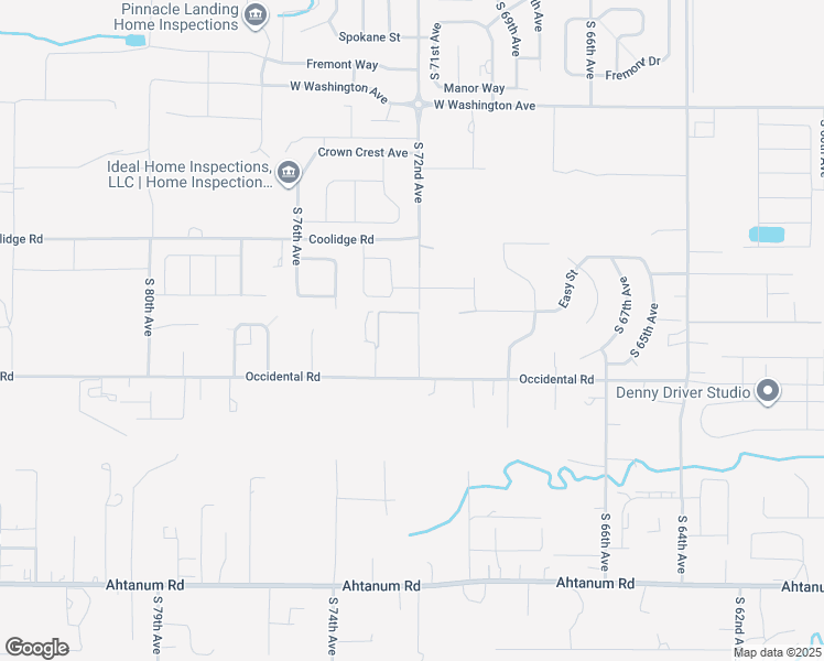 map of restaurants, bars, coffee shops, grocery stores, and more near 2204 South 72nd Avenue in Yakima