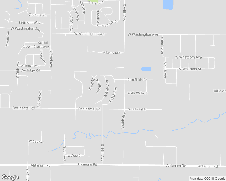 map of restaurants, bars, coffee shops, grocery stores, and more near 2134 South 65th Avenue in Yakima