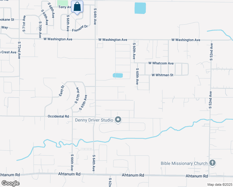 map of restaurants, bars, coffee shops, grocery stores, and more near 2108 South 61st Avenue in Yakima