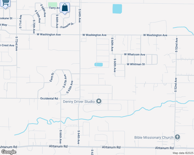 map of restaurants, bars, coffee shops, grocery stores, and more near 2108 South 61st Avenue in Yakima