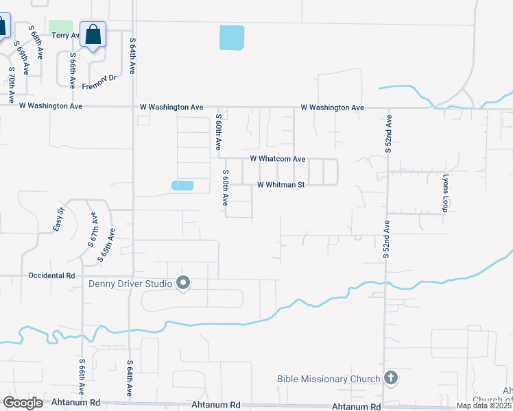 map of restaurants, bars, coffee shops, grocery stores, and more near 2010 South 59th Avenue in Yakima