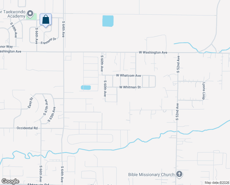 map of restaurants, bars, coffee shops, grocery stores, and more near 2010 South 59th Avenue in Yakima