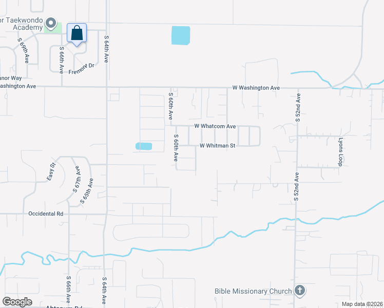 map of restaurants, bars, coffee shops, grocery stores, and more near 2010 South 59th Avenue in Yakima