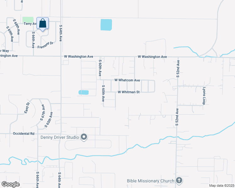map of restaurants, bars, coffee shops, grocery stores, and more near 2010 South 59th Avenue in Yakima
