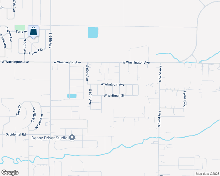map of restaurants, bars, coffee shops, grocery stores, and more near 5701 West Whatcom Avenue in Yakima