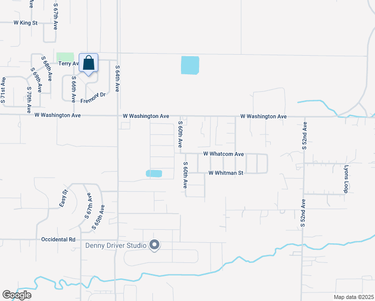 map of restaurants, bars, coffee shops, grocery stores, and more near 5907 W Whatcom Ave in Yakima