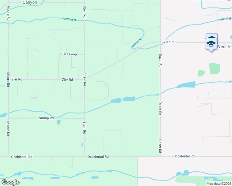 map of restaurants, bars, coffee shops, grocery stores, and more near 1799 Stein Rd in Yakima