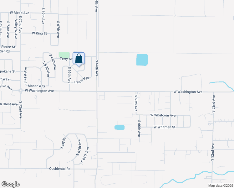 map of restaurants, bars, coffee shops, grocery stores, and more near 6188 West Washington Avenue in Yakima
