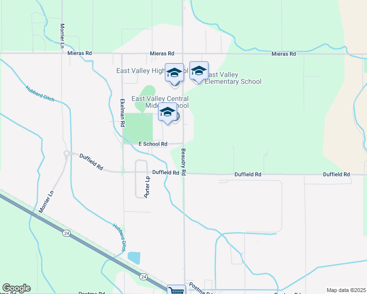 map of restaurants, bars, coffee shops, grocery stores, and more near 2010 Beaudry Road in Yakima
