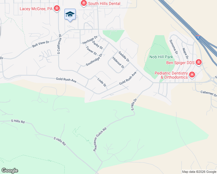 map of restaurants, bars, coffee shops, grocery stores, and more near 2608 Gold Rush Ave in Helena