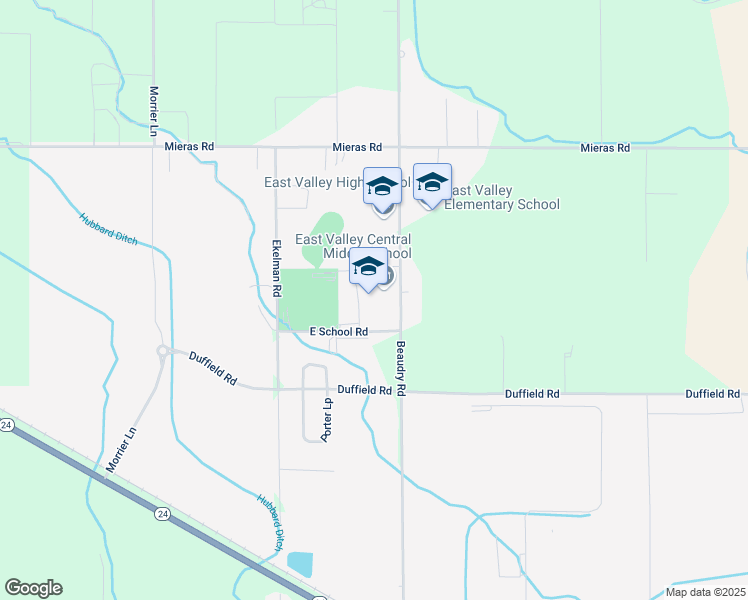 map of restaurants, bars, coffee shops, grocery stores, and more near 2010 Beaudry Road in Yakima