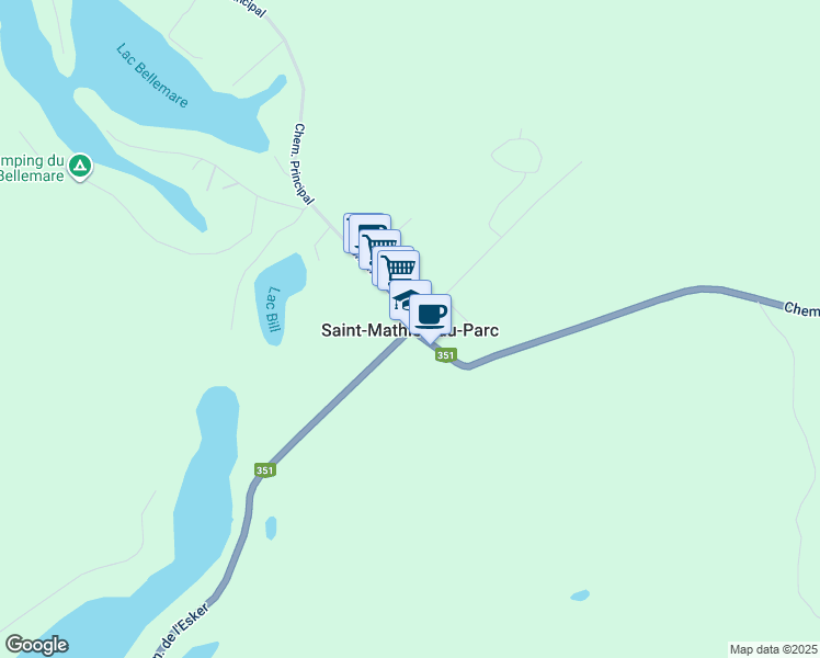map of restaurants, bars, coffee shops, grocery stores, and more near in Mauricie