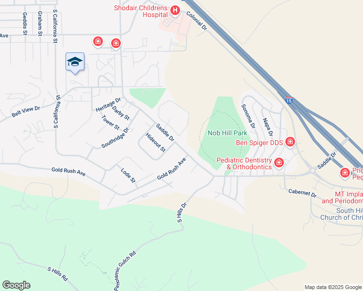 map of restaurants, bars, coffee shops, grocery stores, and more near 1005 Saddle Drive in Helena