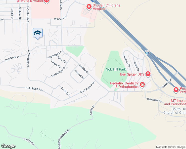 map of restaurants, bars, coffee shops, grocery stores, and more near 1001 Saddle Drive in Helena