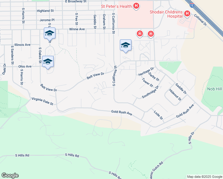 map of restaurants, bars, coffee shops, grocery stores, and more near 2233 Alpine Drive in Helena