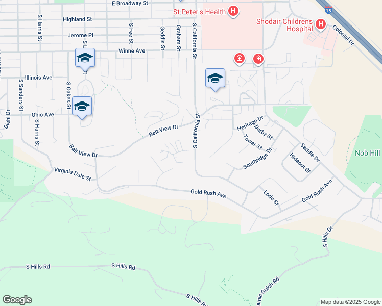 map of restaurants, bars, coffee shops, grocery stores, and more near 2145 Alpine Drive in Helena