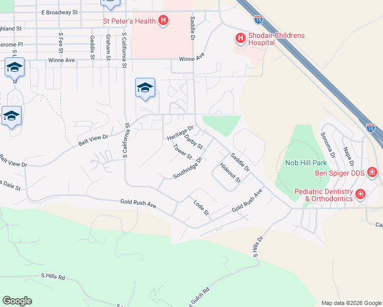 map of restaurants, bars, coffee shops, grocery stores, and more near 718 Darby Street in Helena