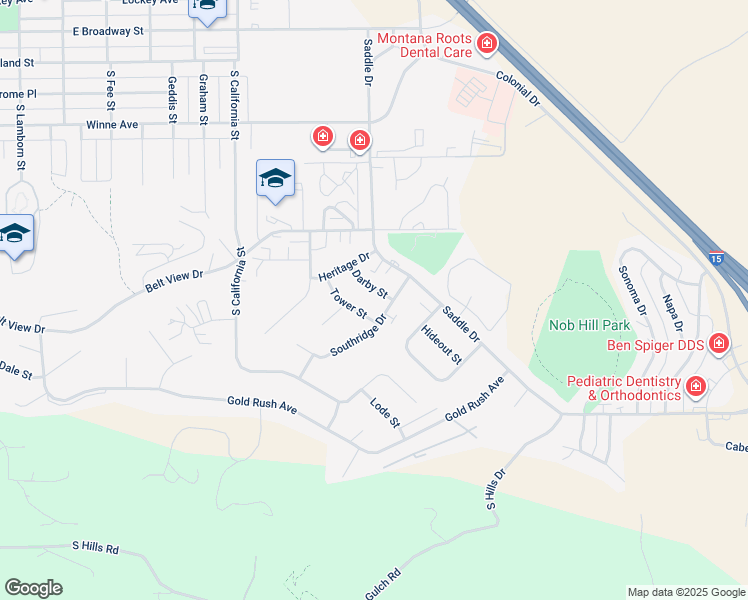 map of restaurants, bars, coffee shops, grocery stores, and more near 718 Darby Street in Helena