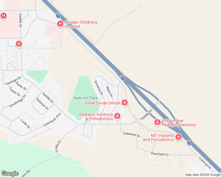 map of restaurants, bars, coffee shops, grocery stores, and more near 935 Napa Drive in Helena