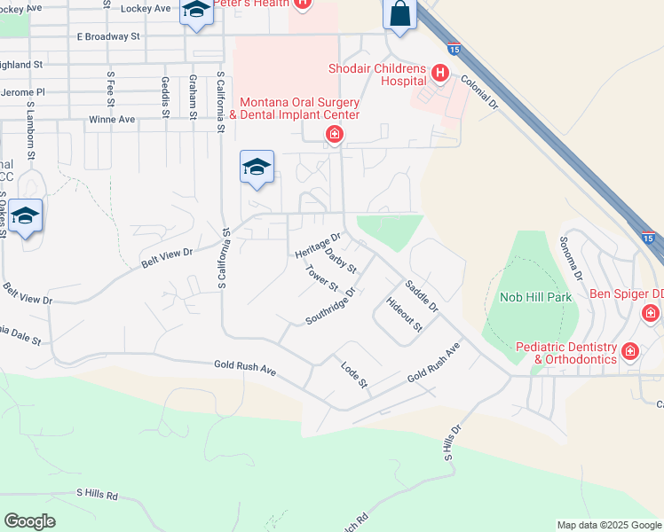 map of restaurants, bars, coffee shops, grocery stores, and more near 718 Darby Street in Helena