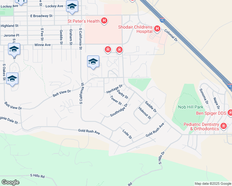 map of restaurants, bars, coffee shops, grocery stores, and more near 718 Darby Street in Helena