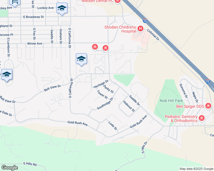 map of restaurants, bars, coffee shops, grocery stores, and more near 713 Darby Street in Helena