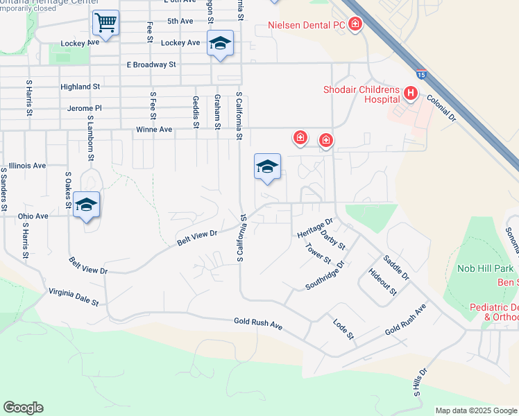 map of restaurants, bars, coffee shops, grocery stores, and more near 526 Burnham Place in Helena