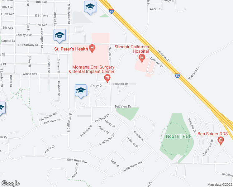 map of restaurants, bars, coffee shops, grocery stores, and more near 534 Dreben Way in Helena