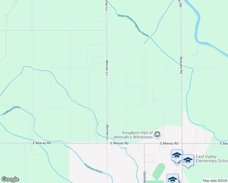 map of restaurants, bars, coffee shops, grocery stores, and more near 1097-1277 South Morrier Lane in Yakima