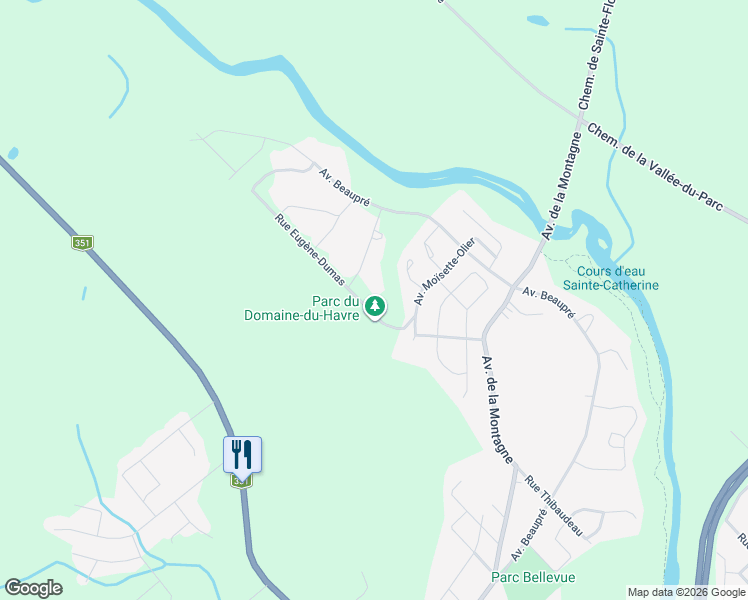 map of restaurants, bars, coffee shops, grocery stores, and more near 4973 Rue Eugène-Dumas in Shawinigan