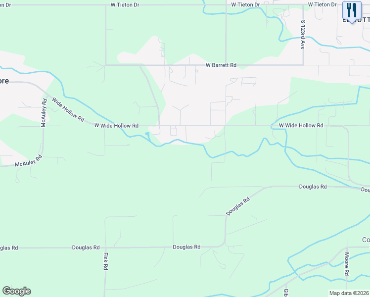 map of restaurants, bars, coffee shops, grocery stores, and more near 12902 Wide Hollow Road in Yakima