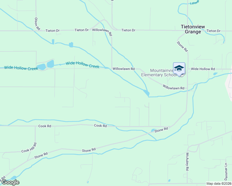 map of restaurants, bars, coffee shops, grocery stores, and more near 283 Cook Road in Yakima