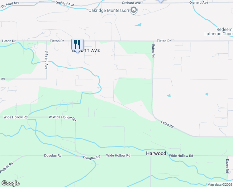 map of restaurants, bars, coffee shops, grocery stores, and more near 658 South Friedline Road in Yakima