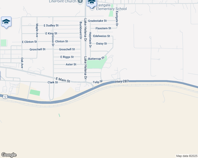 map of restaurants, bars, coffee shops, grocery stores, and more near 3838 East Old Highway 12 in East Helena