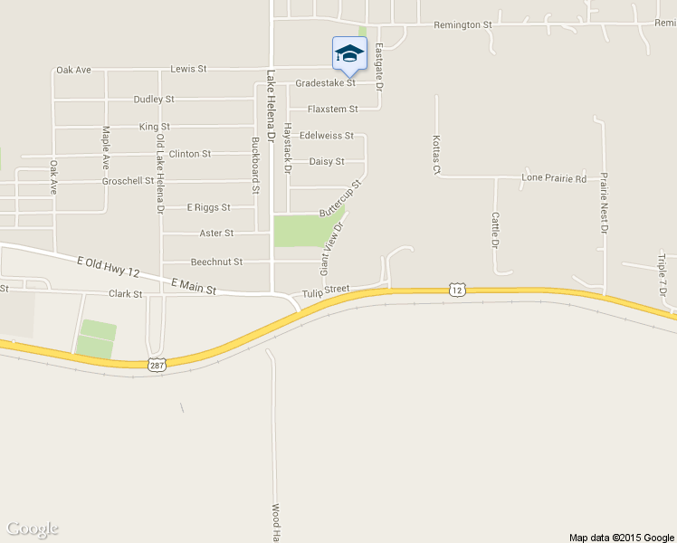 map of restaurants, bars, coffee shops, grocery stores, and more near 2305 Giant View Drive in East Helena