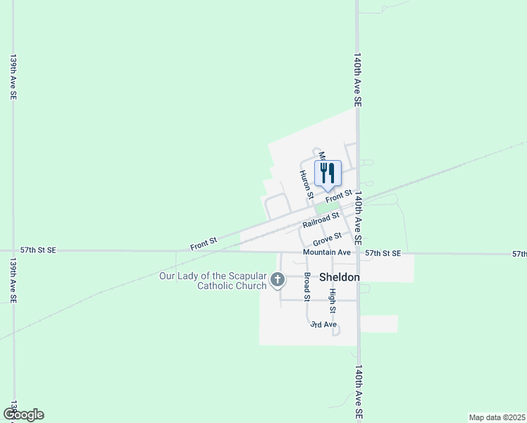 map of restaurants, bars, coffee shops, grocery stores, and more near 314 Jackson Street in Sheldon