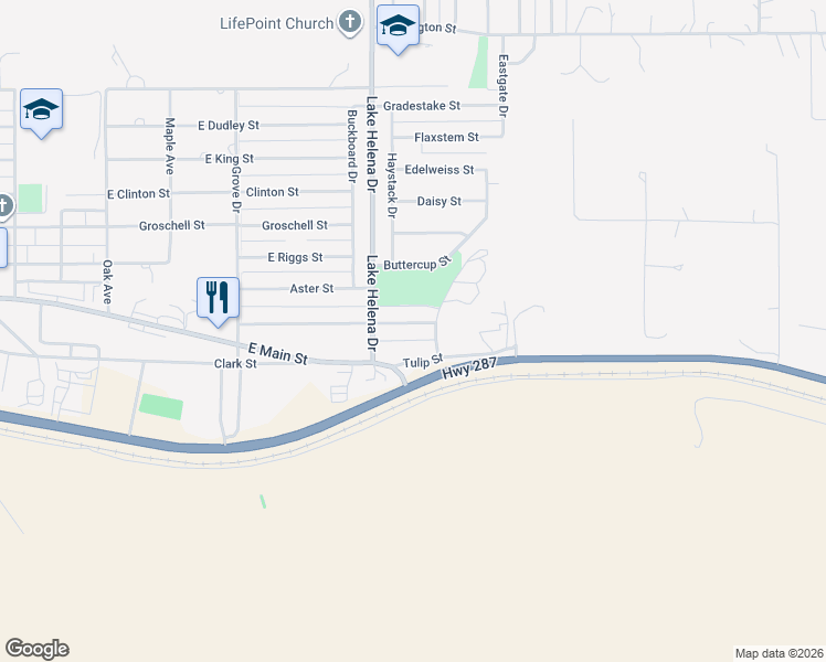 map of restaurants, bars, coffee shops, grocery stores, and more near 3819 Beechnut Street in East Helena