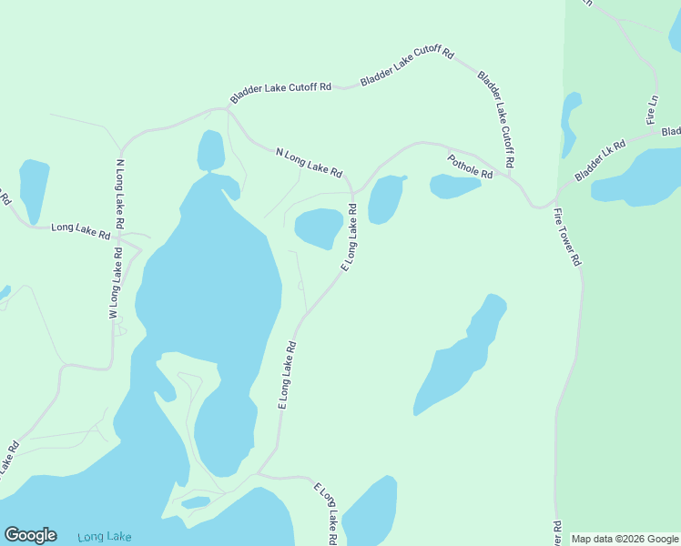 map of restaurants, bars, coffee shops, grocery stores, and more near 69885 East Long Lake Road in Iron River