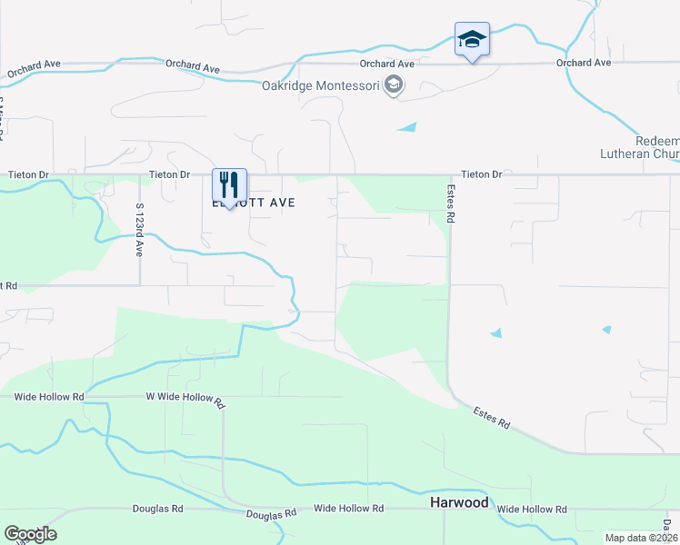 map of restaurants, bars, coffee shops, grocery stores, and more near 617 South Friedline Road in Yakima