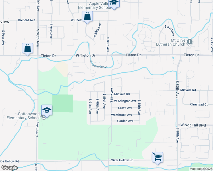 map of restaurants, bars, coffee shops, grocery stores, and more near in Yakima