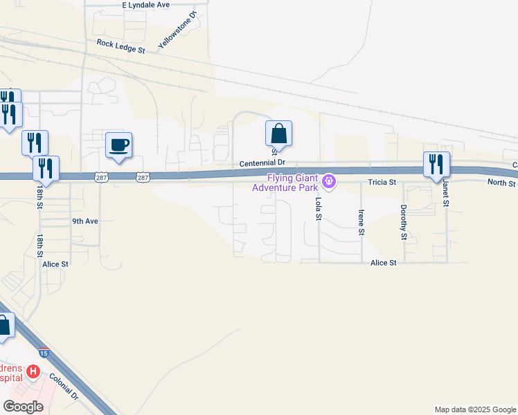 map of restaurants, bars, coffee shops, grocery stores, and more near 3210 SK Loop in Helena