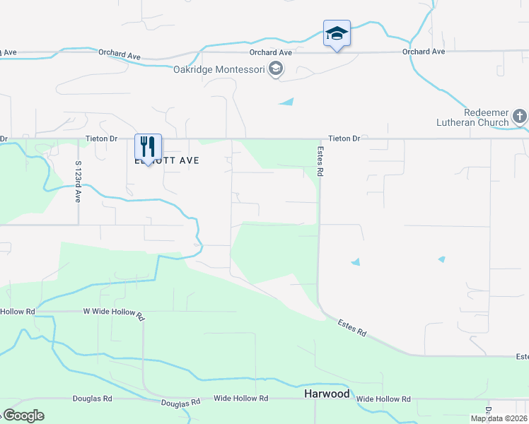 map of restaurants, bars, coffee shops, grocery stores, and more near 621 South Friedline Road in Yakima