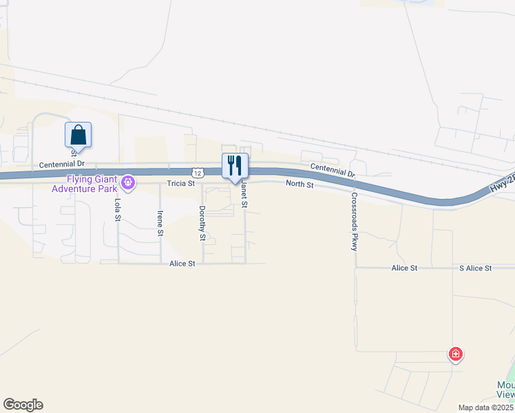 map of restaurants, bars, coffee shops, grocery stores, and more near 615 Janet Street in Helena