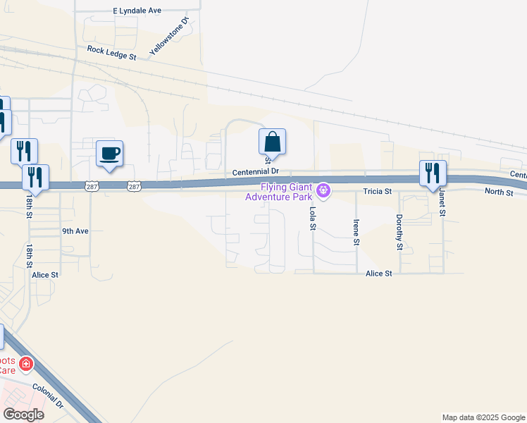 map of restaurants, bars, coffee shops, grocery stores, and more near 3200 SK Loop in Helena