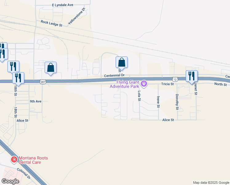 map of restaurants, bars, coffee shops, grocery stores, and more near 3210 SK Loop in Helena