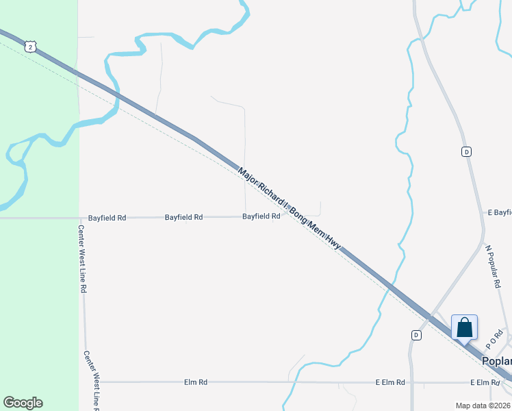 map of restaurants, bars, coffee shops, grocery stores, and more near 9425 Bayfield Road in Poplar