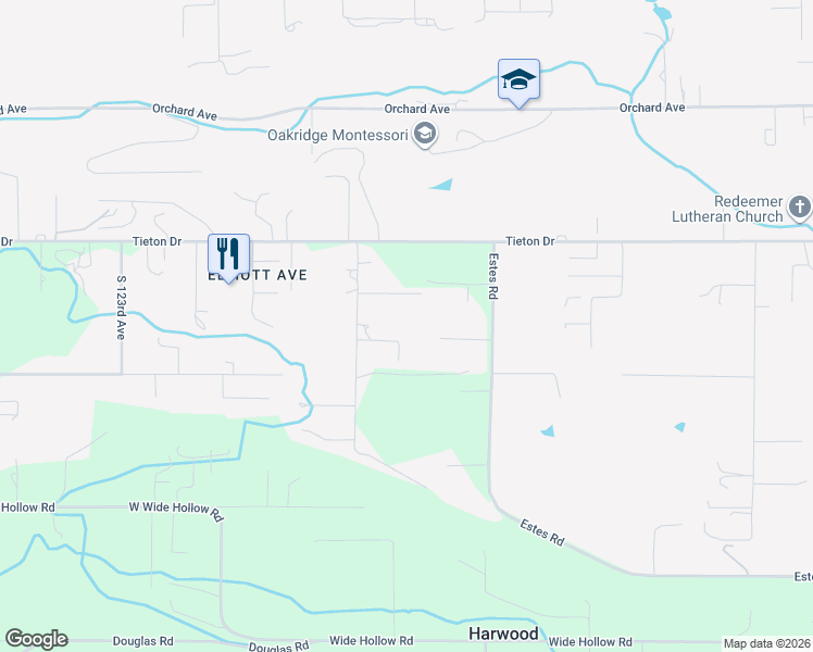 map of restaurants, bars, coffee shops, grocery stores, and more near 621 Friedline Rd in Yakima
