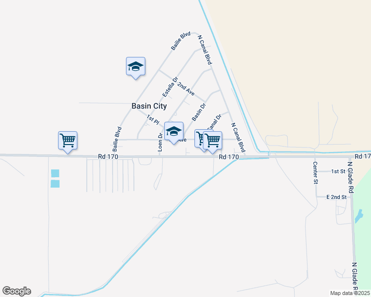 map of restaurants, bars, coffee shops, grocery stores, and more near 281A 1st Ave in Mesa