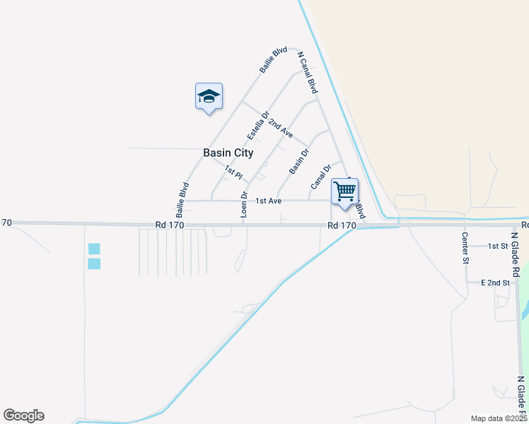 map of restaurants, bars, coffee shops, grocery stores, and more near 281A 1st Avenue in Mesa