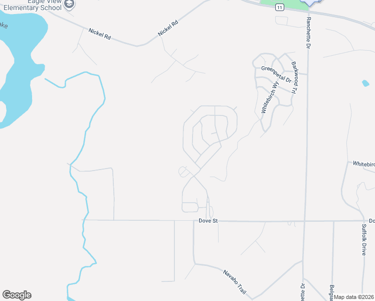 map of restaurants, bars, coffee shops, grocery stores, and more near 30301 Cougar Pass in Breezy Point